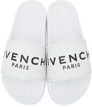 Givenchy White Logo Flat Sandals