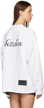 We11done White Logo Long Sleeve T-Shirt