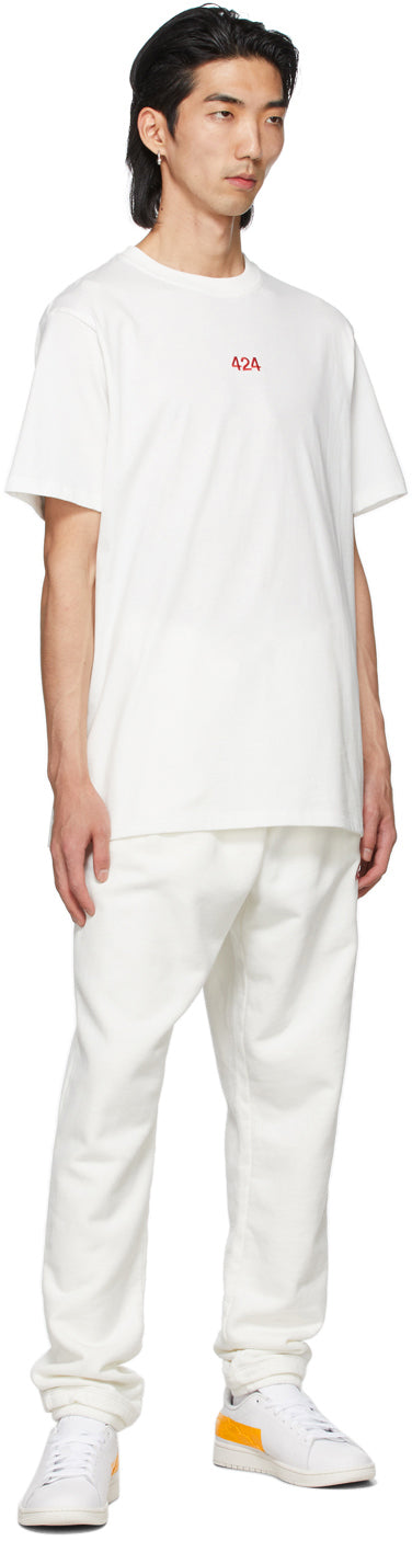 424 White Logo Lounge Pants