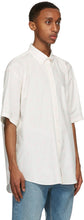 Balenciaga White Logo Normal Fit Short Sleeve Shirt