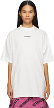 VETEMENTS White Logo Patch T-Shirt - T-shirt de patch de logo blanc vetements - Vetements 화이트 로고 패치 티셔츠