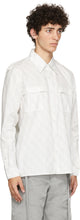 Georges Wendell White Logo Pattern Shirt