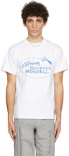 Georges Wendell White Logo T-Shirt - T-shirt Logo blanc Georges Wendell - Georges Wendell 화이트 로고 티셔츠