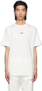 424 White Logo T-Shirt - 424 T-shirt Logo blanc - 424 화이트 로고 티셔츠