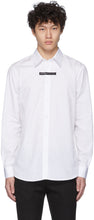 Givenchy White Logo Tape Shirt - Chemise de bande logo blanc Givenchy - 지방시 화이트 로고 테이프 셔츠