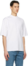 Acne Studios White Mock Neck T-Shirt