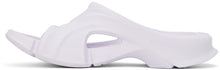 Balenciaga White Mold Slide Sandals
