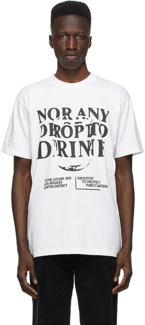 Total Luxury Spa White 'Nor Any Drop' T-Shirt - T-shirt To-shirt Total de Luxe Spa White 'ni de goutte' - 총 럭셔리 스파 화이트 '아니 티셔츠'T 셔츠
