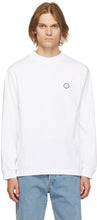 Carne Bollente White Organic Cotton Pussy Power Long Sleeve T-Shirt - T-shirt à manches longues de coton biologique de Carne Bollente - Carne Bollente 화이트 유기농 면봉 Power Long Sleeve T 셔츠