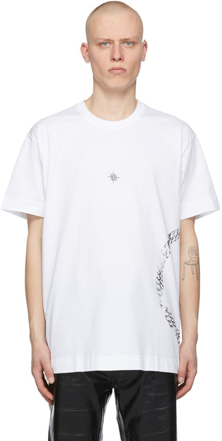 Givenchy White Oversized Panther T-Shirt - T-shirt panthère surdimensionné blanc givenchy - 지방시 화이트 대형 팬더 티셔츠