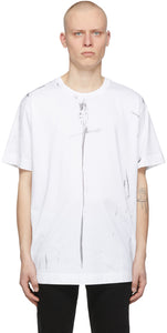 Givenchy White Oversized Trompe L'Å“il T-Shirt - T-shirt T-shirt T-shirt de T-shirt blanc surdimensionné blanc Å - Givenchy White 대형 Trompe L 'å "IL T 셔츠