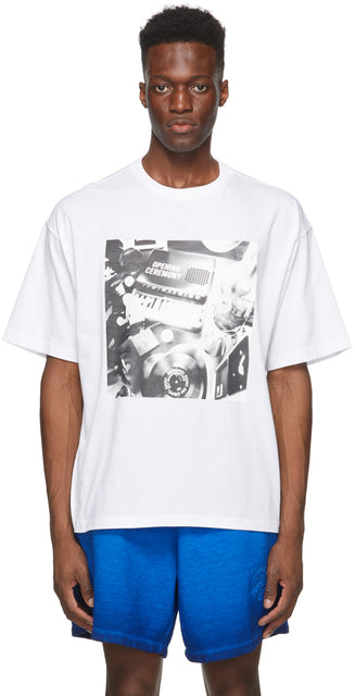 Opening Ceremony White Pianoprint T-Shirt - T-shirt à pianoprint blanc de cérémonie d'ouverture - 개회식 화이트 피아 프린트 티셔츠
