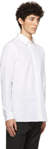 Fendi White Poplin Trompe L'Oeil Shirt