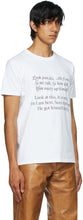 Bianca Saunders White Print Patois Translation T-Shirt