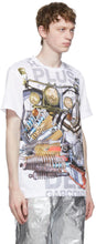 Comme des GarÃ§ons Homme Plus White Print T-Shirt