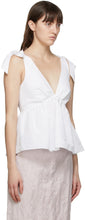Brock Collection White Ribes Tank Top