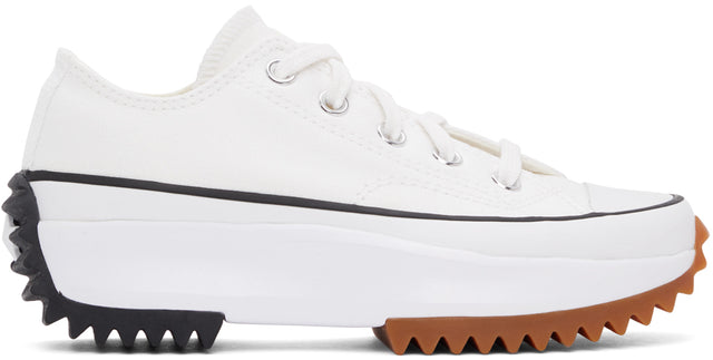 Converse White Run Star Hike Low Sneakers - Converse White Run Star Randonnée basse basse - 화이트 컨버스 화이트 런 하이킹 저 스니커즈를 운영합니다