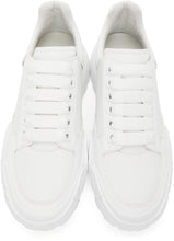 Alexander McQueen White Runner Sneakers - Sneakers de coureurs blancs Alexander McQueen - Alexander McQueen 화이트 러너 스니커즈
