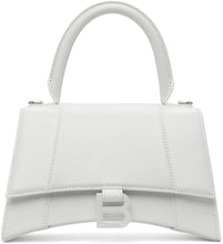 Balenciaga White Shiny Small Hourglass Bag