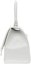Balenciaga White Shiny Small Hourglass Bag