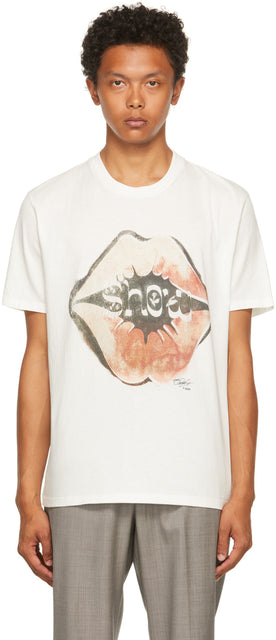 Our Legacy White Show Kiss Box T-Shirt - Notre t-shirt T-shirt White Show Kiss Box - 우리의 유산 화이트 쇼 키스 상자 티셔츠