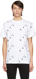 Off-White White Slim Logo T-Shirt - T-shirt de logo mince blanc blanc blanc - off-white 흰색 슬림 로고 티셔츠
