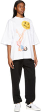 Palm Angels White Smiley Edition Juggler Pin Up Loose T-Shirt