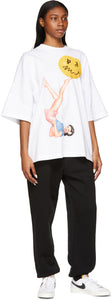 Palm Angels White Smiley Edition Juggler Pin Up Loose T-Shirt – BlackSkinny