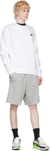 Nike White Sportswear Club Sweatshirt