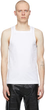 Givenchy White Square Tank Top - Débardeur carré blanc Givenchy - 지방시 화이트 스퀘어 탱크 탑입니다