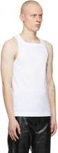 Givenchy White Square Tank Top
