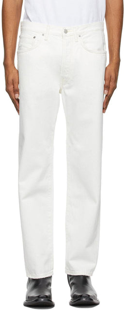 Acne Studios White Straight Fit Jeans - Jeune ajusté blanc Studios d'acné - 여드름 스튜디오 화이트 스트레이트 맞는 청바지