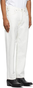 Acne Studios White Straight Fit Jeans