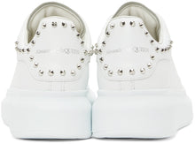 Alexander McQueen White Studded Oversized Sneakers