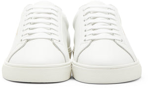 Saint Laurent White Studded Tab Andy Sneakers