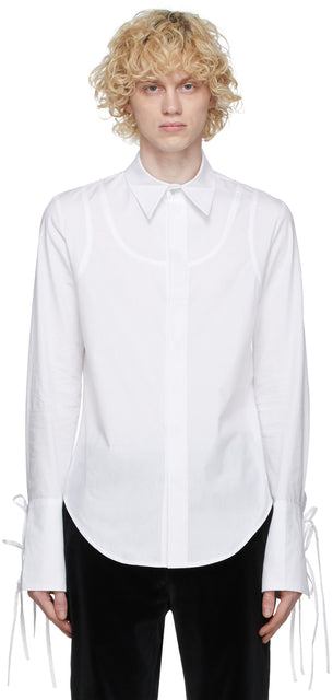 Palomo Spain White Tank Carlo Shirt - Palomo Espagne White Tank Carlo Shirt - Palomo 스페인 화이트 탱크 카를로 셔츠