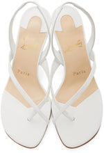 Christian Louboutin White Taralita 55 Heeled Sandals - Christian Louboutin Blanc Taralita 55 sandales à talons - Christian Louboutin White Taralita 55 힐리타 샌들