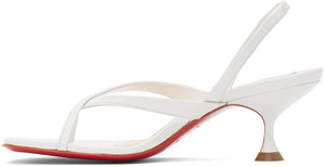 Christian Louboutin White Taralita 55 Heeled Sandals