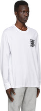 Burberry White TB Monogram Atherton Long Sleeve T-Shirt