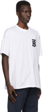 Burberry White TB Monogram Emerson T-Shirt