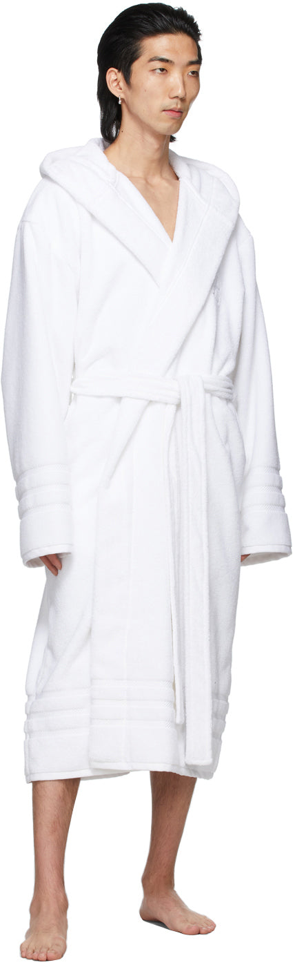 Balenciaga White Terrycloth Resorts Robe