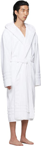 Balenciaga White Terrycloth Resorts Robe