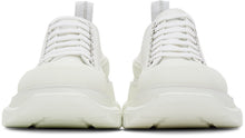 Alexander McQueen White Tread Slick Platform Low Sneakers