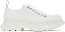 Alexander McQueen White Tread Slick Platform Low Sneakers