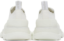Alexander McQueen White Tread Slick Platform Low Sneakers
