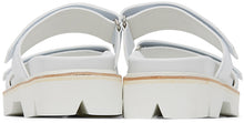 Dries Van Noten White Velcro Strap Sandals