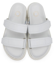 Dries Van Noten White Velcro Strap Sandals