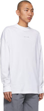 1017 ALYX 9SM White Visual Logo Long Sleeve T-Shirt