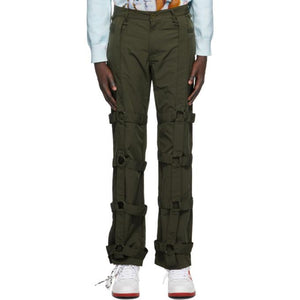 Who Decides War by MRDR BRVDO Green Bondage Trousers