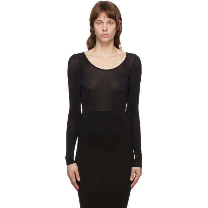 Wolford Black Buenos Aires String Bodysuit